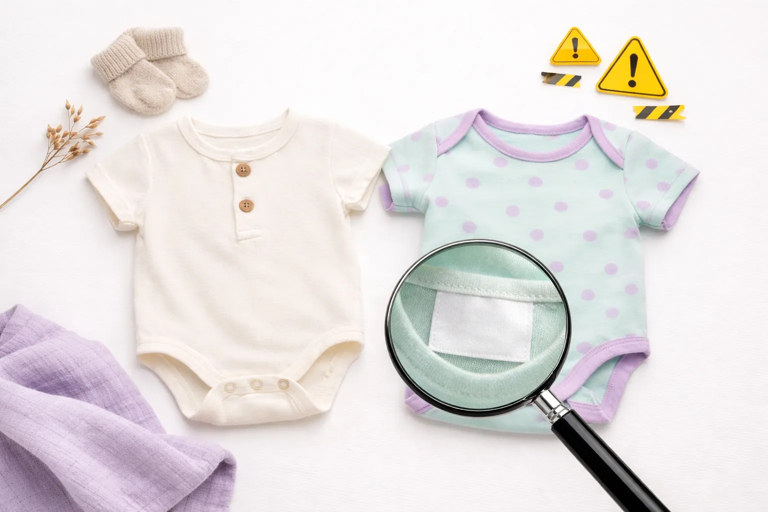Baby clothing fabric safety - polyester vs organic cotton onesies